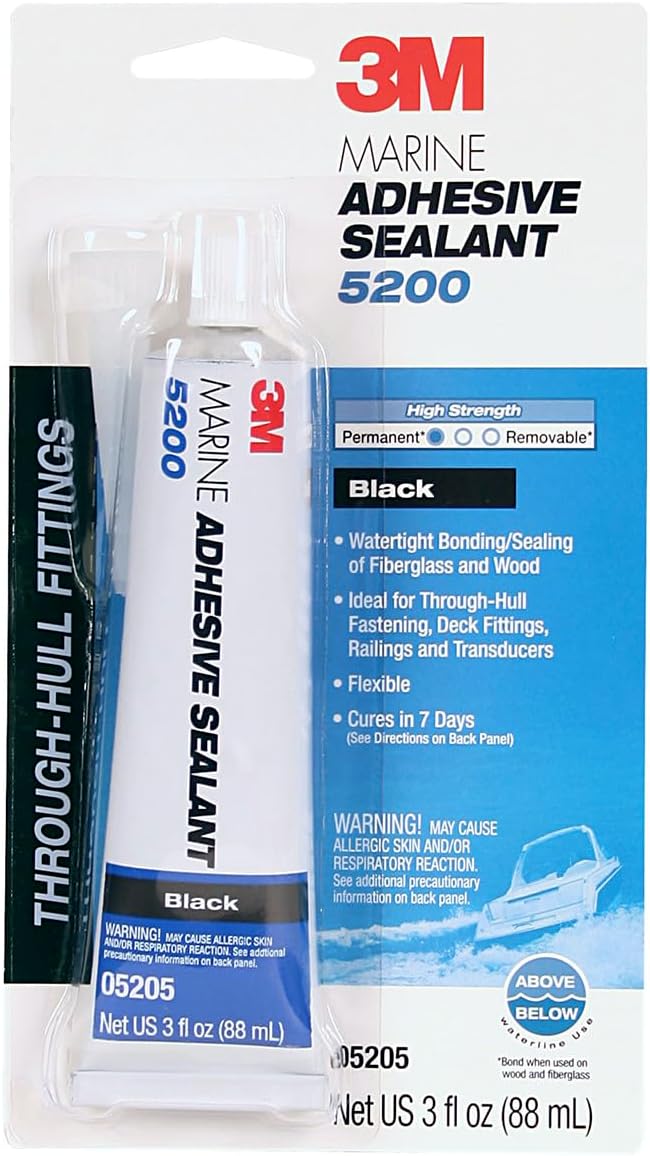 3M Marine Adhesive Sealant 5200 Polyurethane Permanent 3 oz