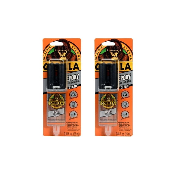 Gorilla Epoxy 5 Minute Set Syringe 0.85 fl oz
