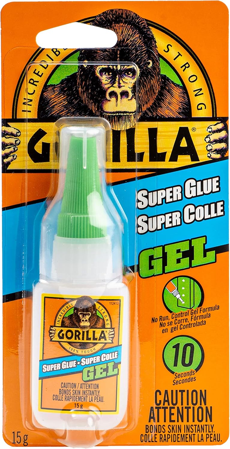 Gorilla Super Glue Gel Anti-Clog Cap 15 g