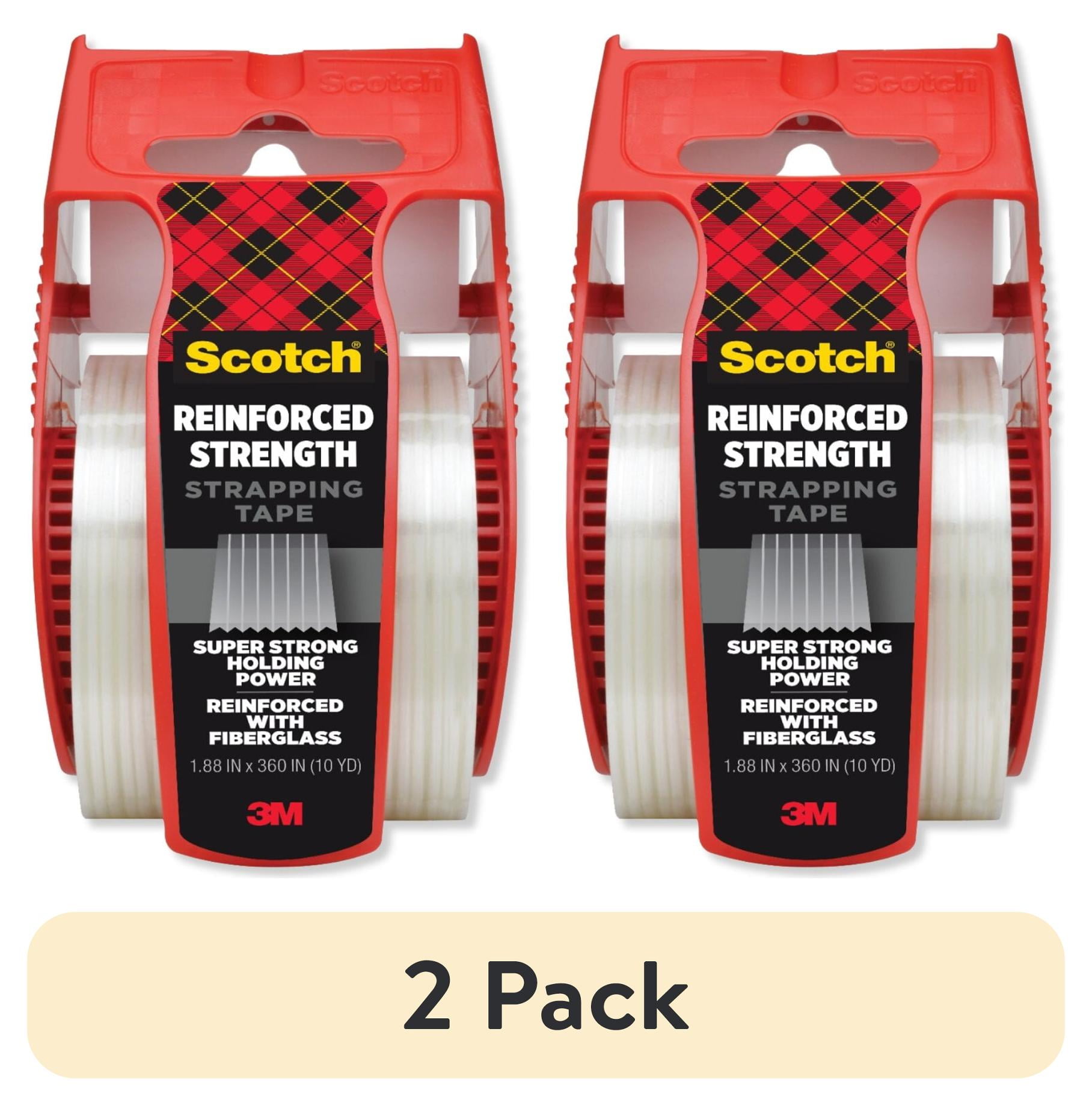 Scotch Strapping Tape Filament Reinforced 2 Rolls
